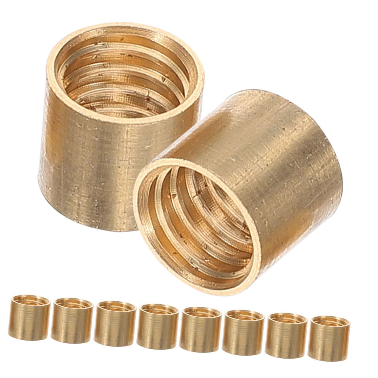 Gogogmee 10pcs Billiard Cue Ferrules Pool Stick Tube Replacement Parts Billiard Cue Accessories for Repair Customizati
