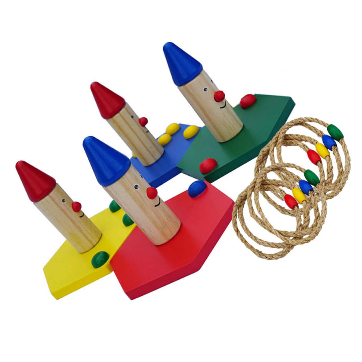 Toddmomy Ringwurfspiel für Synthetischem Material mit Hand Augen Koordination und Genauigkeitstraining für Outdoor Partys und Freizeitaktivitäten
