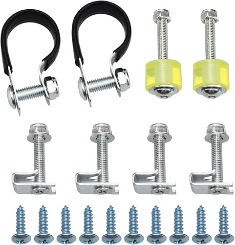 Miniatura 2 de WOWTK Carenados de patas ventiladas inferiores, accesorios de montaje, juego de abrazaderas de tornillo para Harley Touring Electra Glide Road King