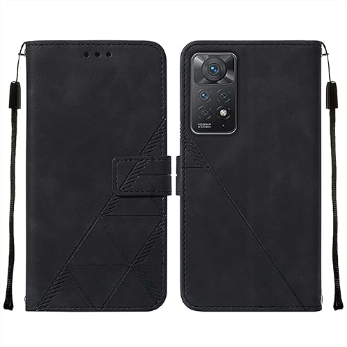 Miniatura 2 de LEMAXELERS Funda tipo cartera para Redmi Note 11 Pro Redmi Note 11 Pro con funda magnética de piel sintética con soporte para tarjetas funda