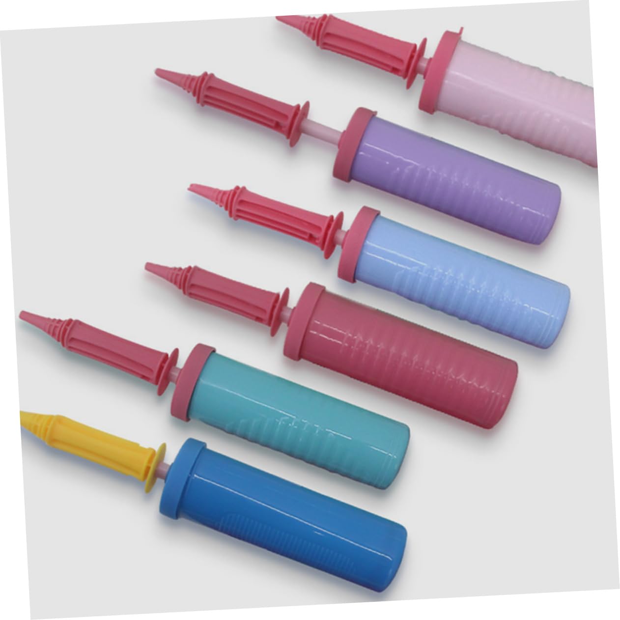 Pompa Aria Manuale Portatile per Palloncini, 5 Pezzi in Plastica