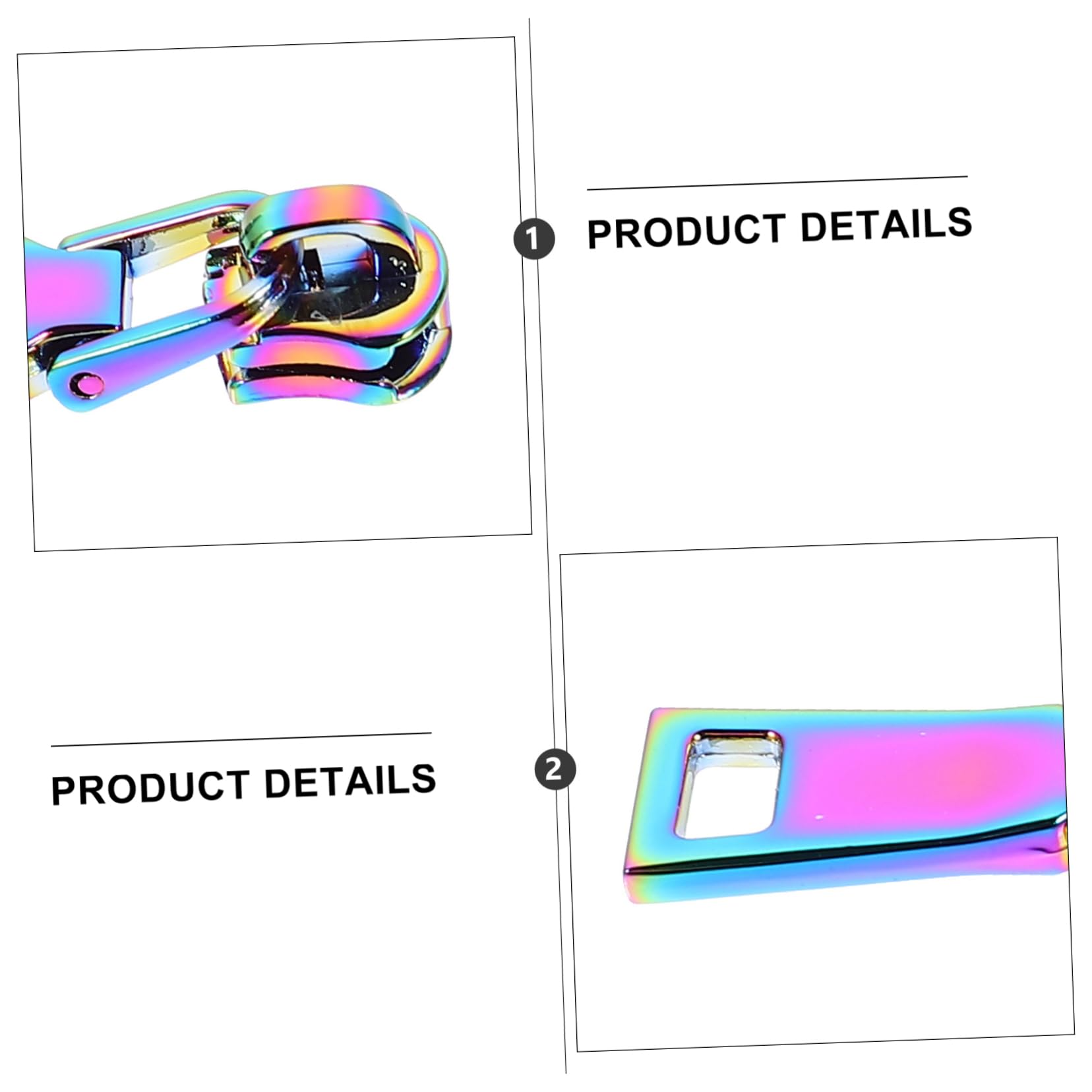 Tofficu 30piezas Zipper Pull Tabs Para Ropa y Mochilas Accesorios Prácticos De Repuesto Para Cremalleras Para Manualidades y