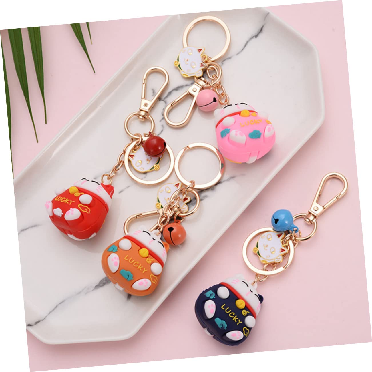 SOIMISS 20stücke Glückskatze Schlüsselanhänger Niedliche Bag Pendants Für Taschen Multi-funktionale Deko Für Und Accessoires