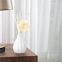 Vista 4 de Juego de difusor de junco, fragancia para el hogar y difusor decorativo, juego de aceite de aromaterapia con flores secas, varillas difusoras