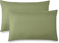Vista 41 de Southshore Fine Linens® - Vilano® Springs - Par de fundas de almohada plisadas, color verde azulado, estándar (Queen)
