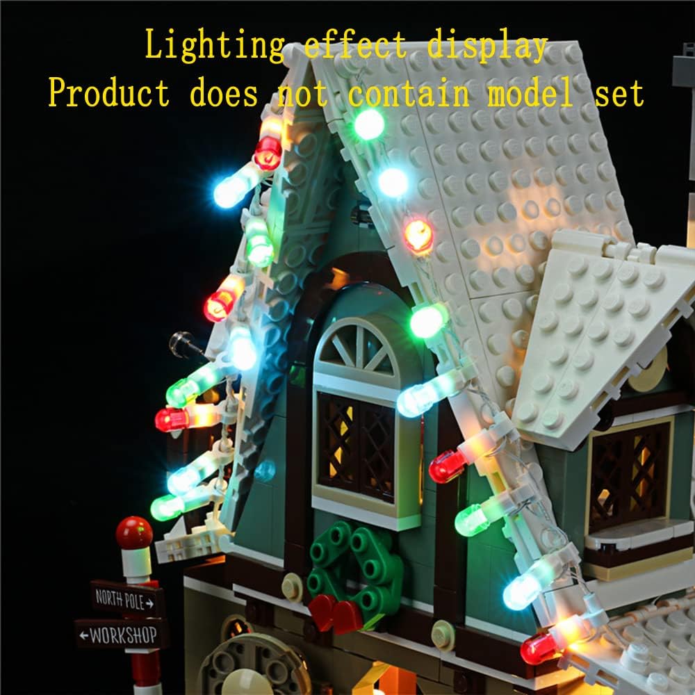 GEAMENT LED Light Kit Compatible with Lego Elf Club House - Lighting Set for Creator 10275 Building Model (Model Set Not Included)