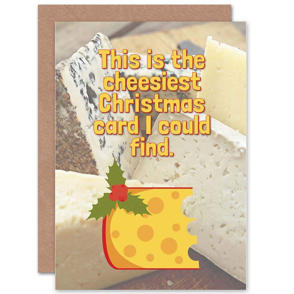 Wee Blue Coo CARD CHRISTMAS XMAS MERRY CHEESIEST CHEESE FUN PRESENT GIFT