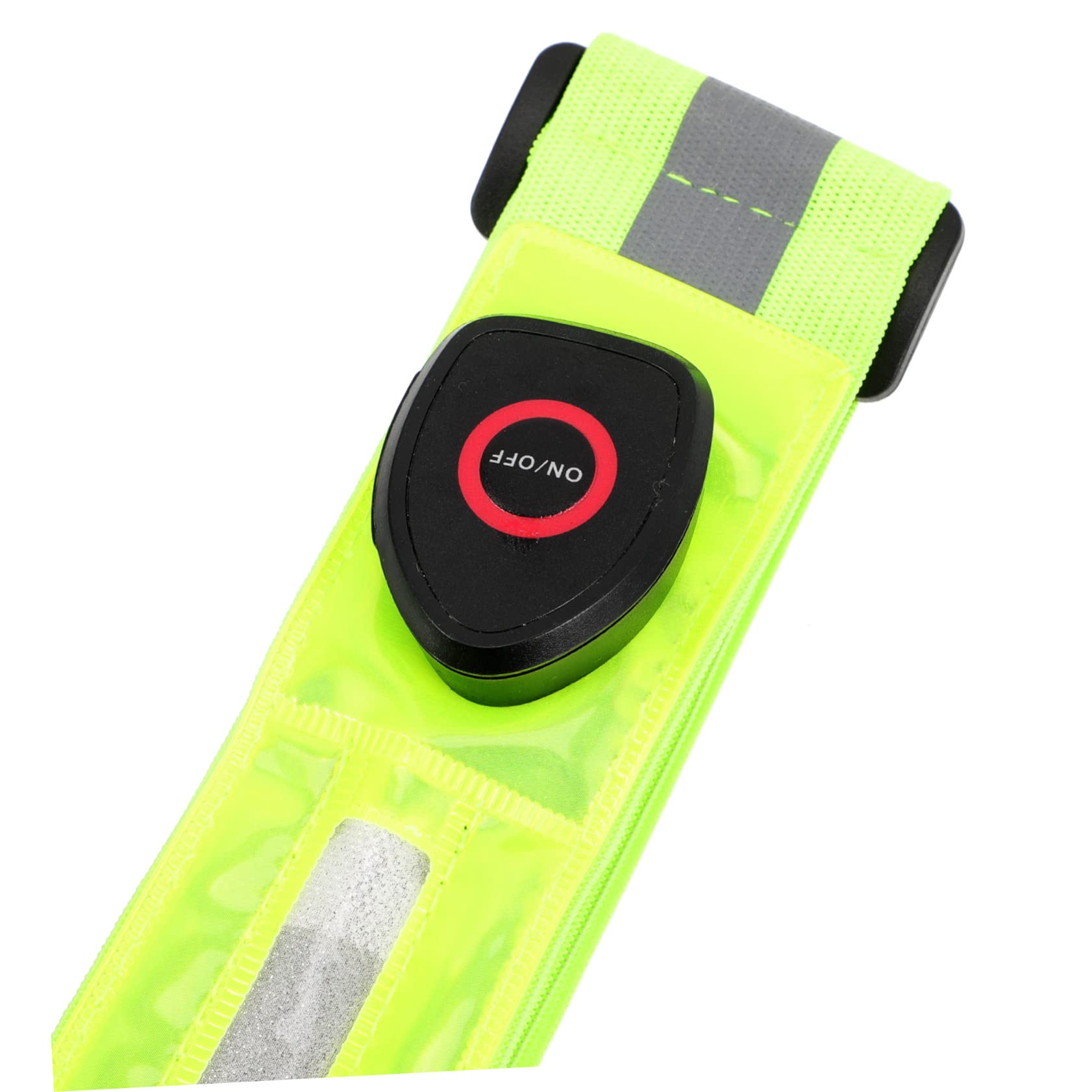 Yardwe Cintura Riflettente a LED per Passeggio e Ciclismo, Leggera e Confortevole, Fascia di Sicurezza Ricaricabile ad Alta visibilità, Verde
