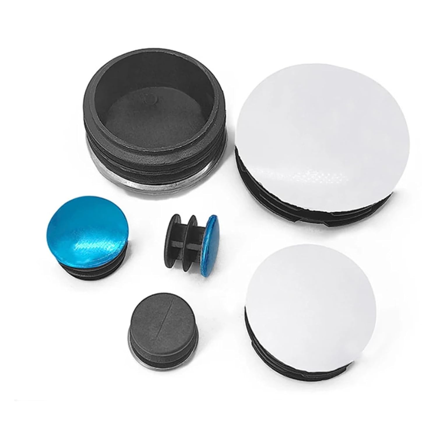 Stainless Steel Round Pipe Plugs Furniture Leg Stopper 16mm-50mm Tube Blanking End Cap(40mm,20Pcs)