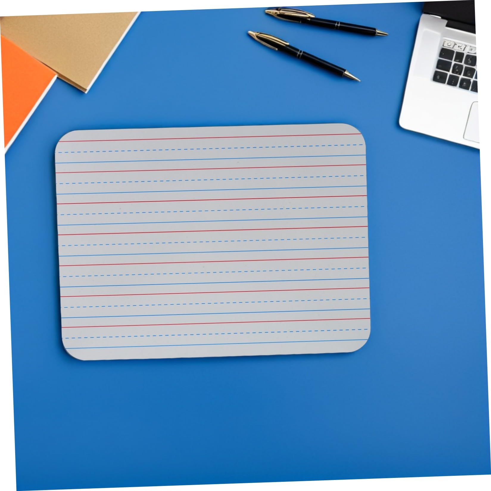 Hemobllo Tableaux Blancs Effaçables à Sec avec Lignes Lot de 5 Support D'écriture Claire, Facile à Effacer et Réécrire, Planche Haute pour Enseignants et Étudiants