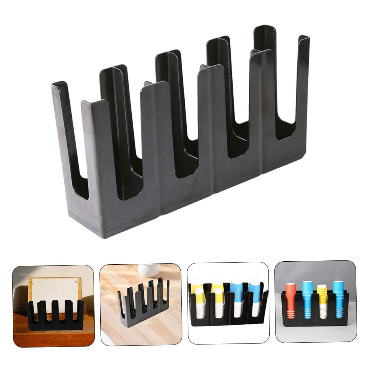 Plastik Becherhalter Papierbecherständer Fach Einweg Becherhalter Tragbar Leicht Papierbecher Aufbewahrung Organizer Minimalistisches Design