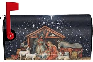 Christmas Mailbox Cover Magnetic Vintage Holiday Decoration Pmfttyuer