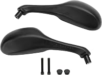 Topteng Visszapillantó Tükör Szett - Bal és Jobb Oldali, Gilera Runner 125/180/200/50 SP és Piaggio NRG Power TPH Modellekhez, Fekete 2
