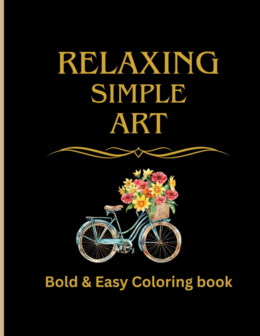Relaxing Simple Art Coloring Book-stress relief: Coloring Book