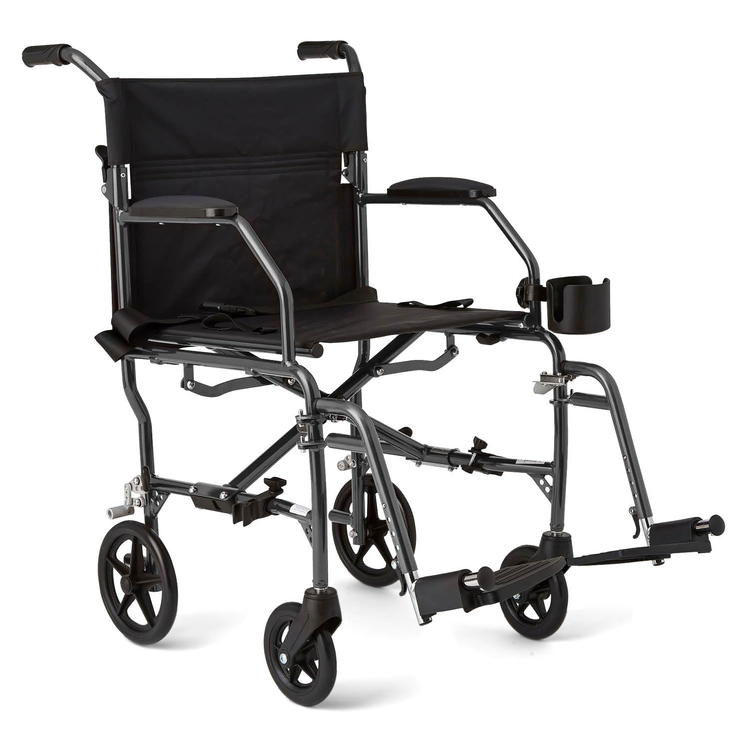 Lightweight Transport Wheelchair - Foldable & Portable -11