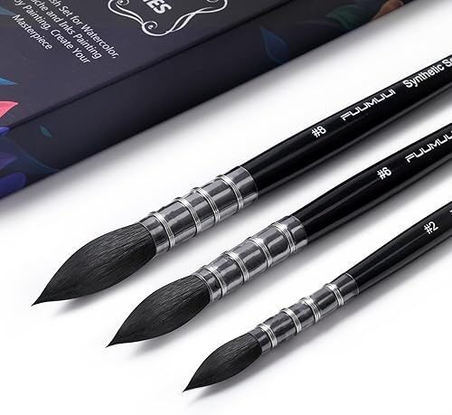 Fuumuui - Juego de pinceles de pintura en miniatura con pincel seco para pintura en miniatura, 11 piezas de pinceles de pintura modelo en miniatura,