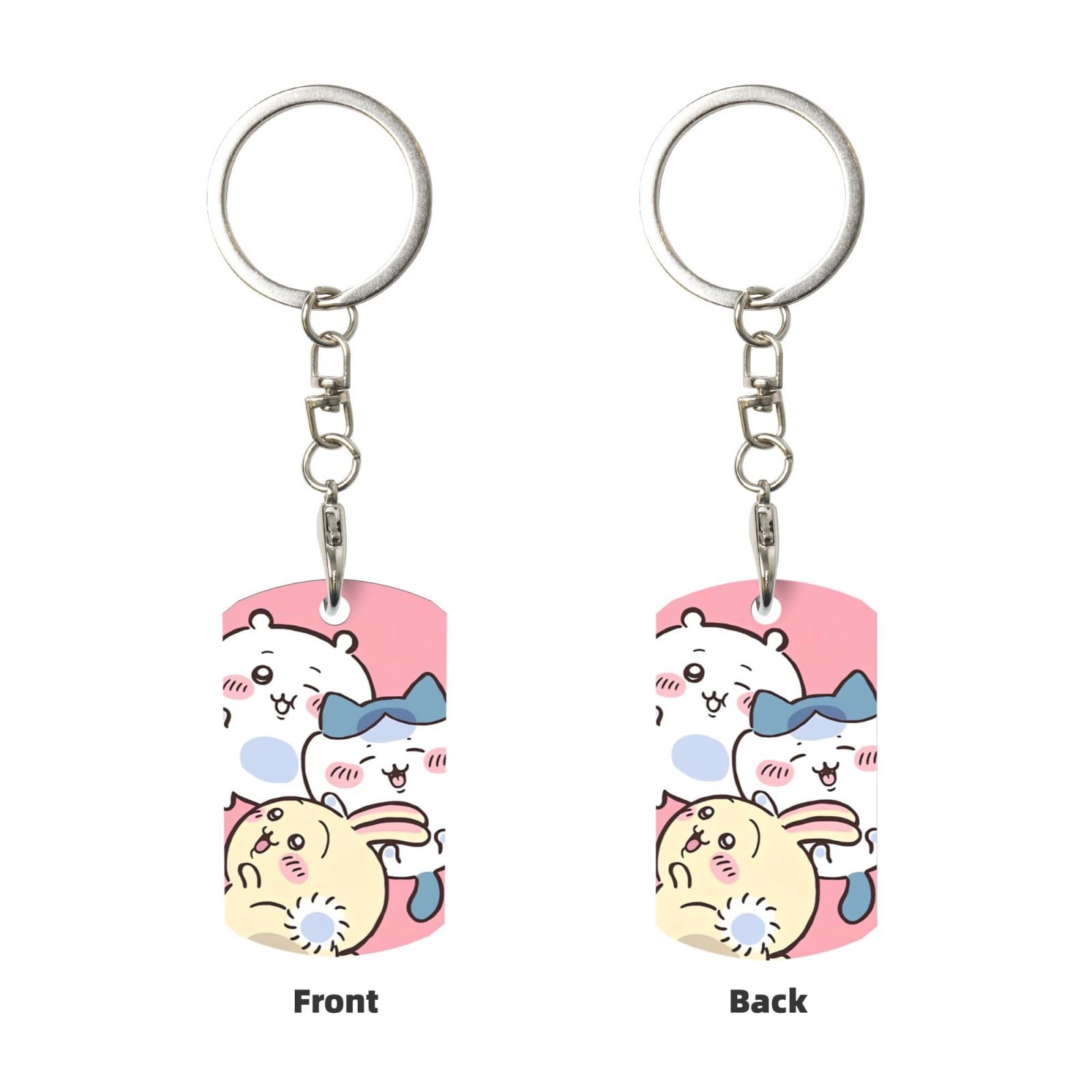 ちいかわカンガルー キーリング3個セット キーケース ちいかわ リール付きキーケース ハチワレ うさぎ