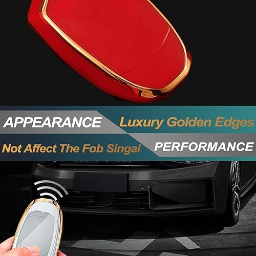 Miniatura 12 de FEYOUN Funda para llavero compatible con Ford Ranger Escape Expedition Explorer Fusion F-150 F-250 F-350 F-450 F-550 Flip 3 botones de TPU remoto