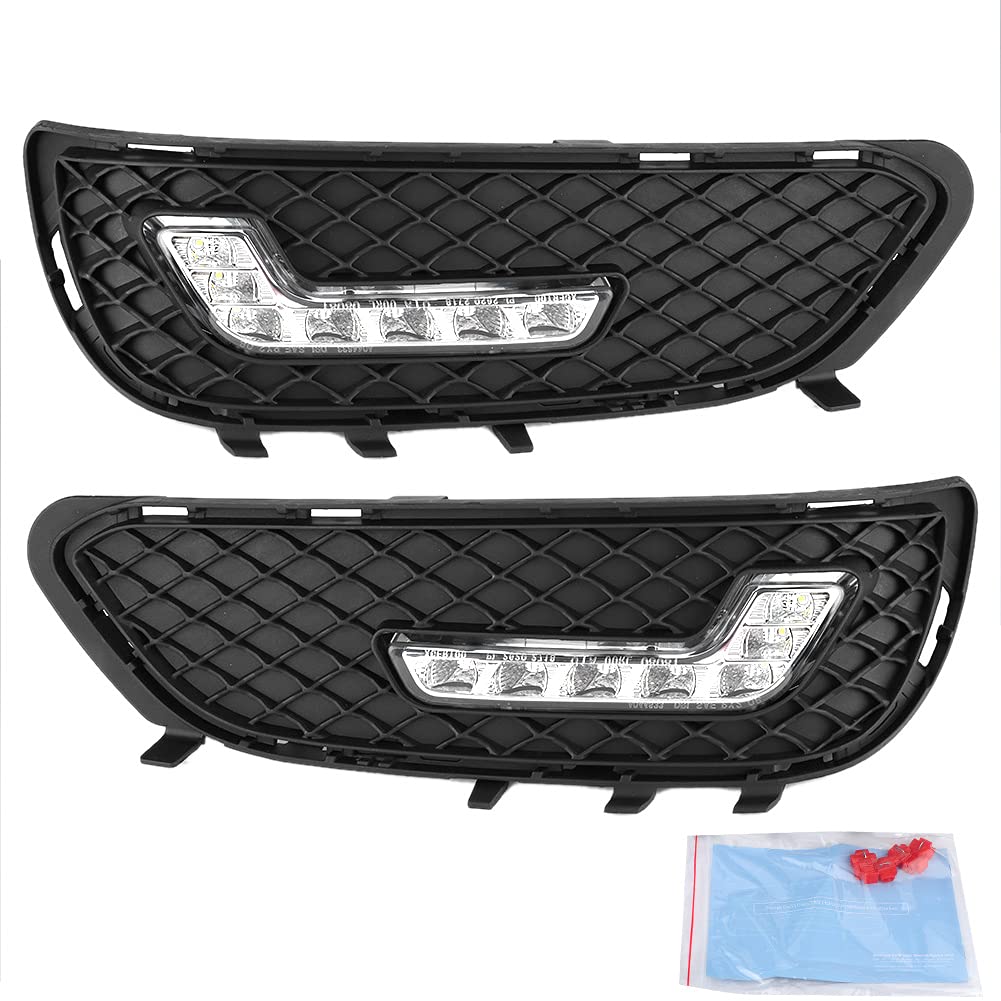 Luces de circulación diurna integradas DRL, luz de circulación diurna LED DRL en forma de L aptas para Clase E W212 E180 E200 E260 E320 E400 2009-2010