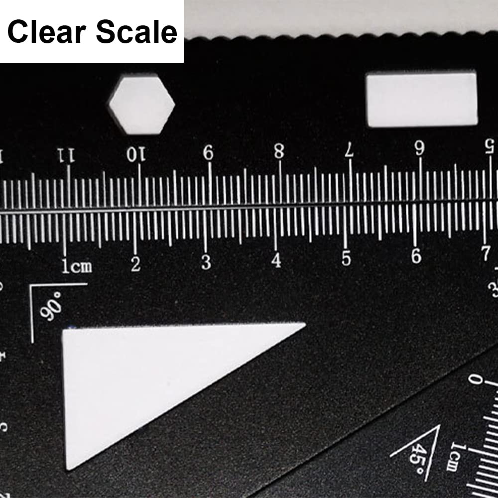 Snapklik.com : 4PCS Metal Protractor Triangle Ruler Set Right Angle ...
