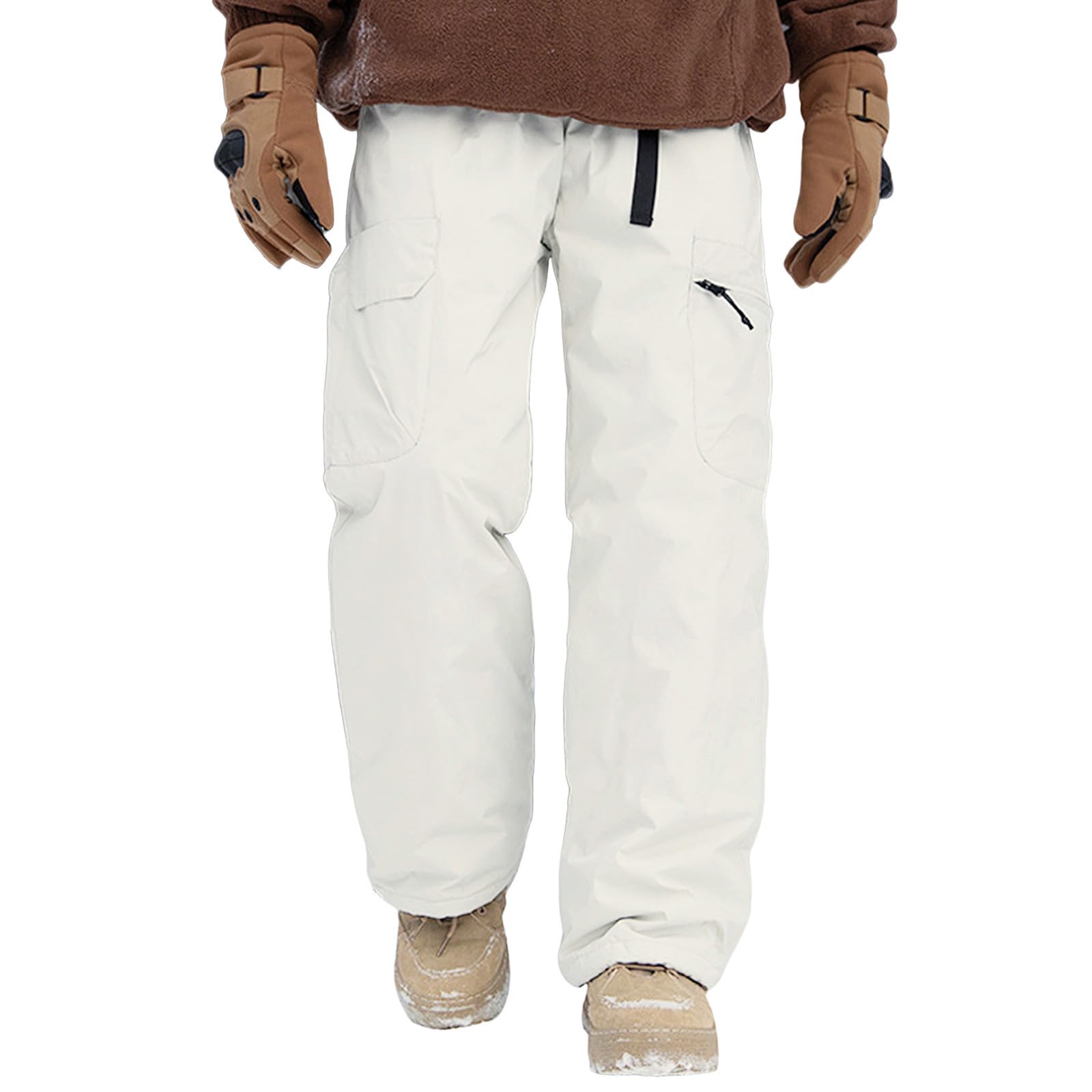 Lässige Herren Winter-Outdoor-Arbeitsbekleidung Zum Wandern Bergsteigen, Wasserabweisend Kältebeständig, Locker Sitzende Skihose für Paare (elastischer Bund) Freizeithose