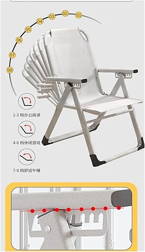 Miniatura 3 de Silla de oficina, silla reclinable plegable de lujo, reposabrazos ajustable, respaldo alto, perezosa, cómoda, silla de oficina moderna nórdica