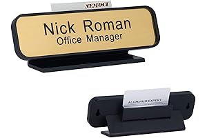 Customized Office Name Plates: Personalized Deskbar Nameplate or Door Sign