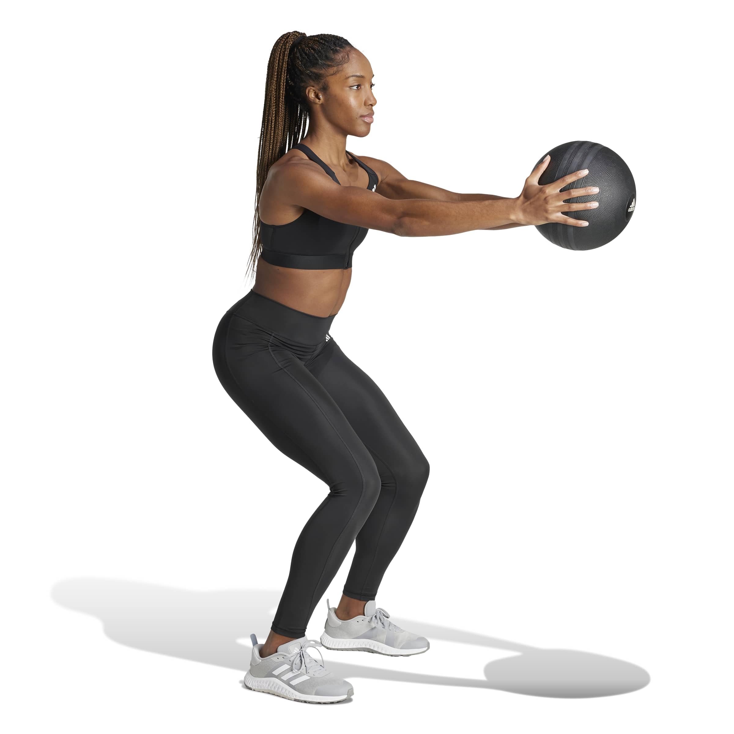 adidas Femme Powerreact Training Medium Support Zip Bra