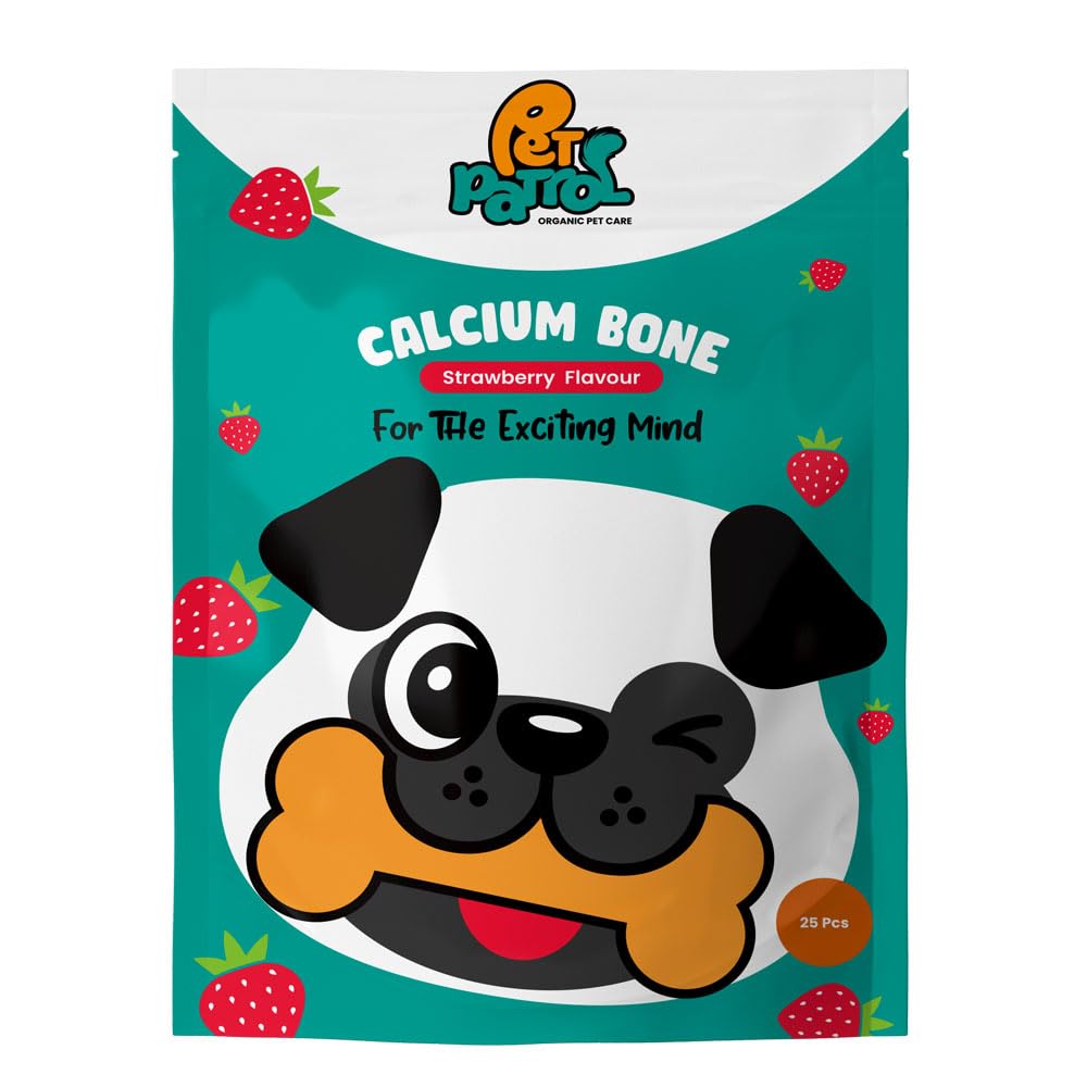 Pet Patrol Calcium Bone for Dogs (Puppy and Adult) Treats 25pcs (Strawberry) (B0CKVLHNJT) Amazon Price History, Amazon Price Tracker