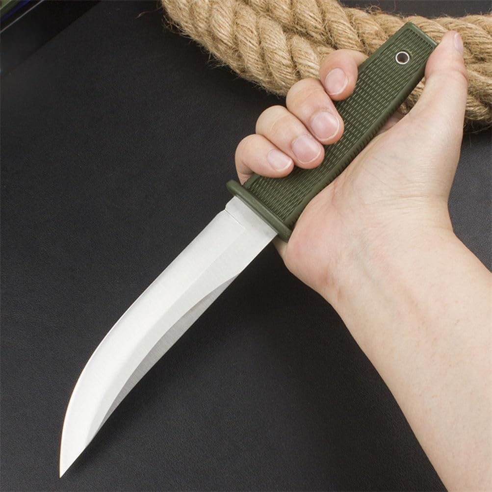 Generico TEERMA VT7 Forgiatura integrata fixed blade Coltello multiuso, Utilizzato principalmente per campeggio, caccia, pesca, esplorazione della giungla, escursionismo