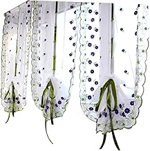 Garneck Cortinas Florais Cortinas De Tule Cortina Roxa Cortinas De Janela Tule Voile Painéis De Cortina Transparente Cortina De Elevação Bordada Cortinas De Janela Transparentes Cortinas