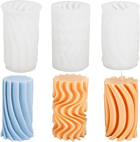 2 moldes de resina, moldes de silicona para velas, moldes de silicona 3D para velas, molde de vela para hacer adornos de velas, decoración de mesa
