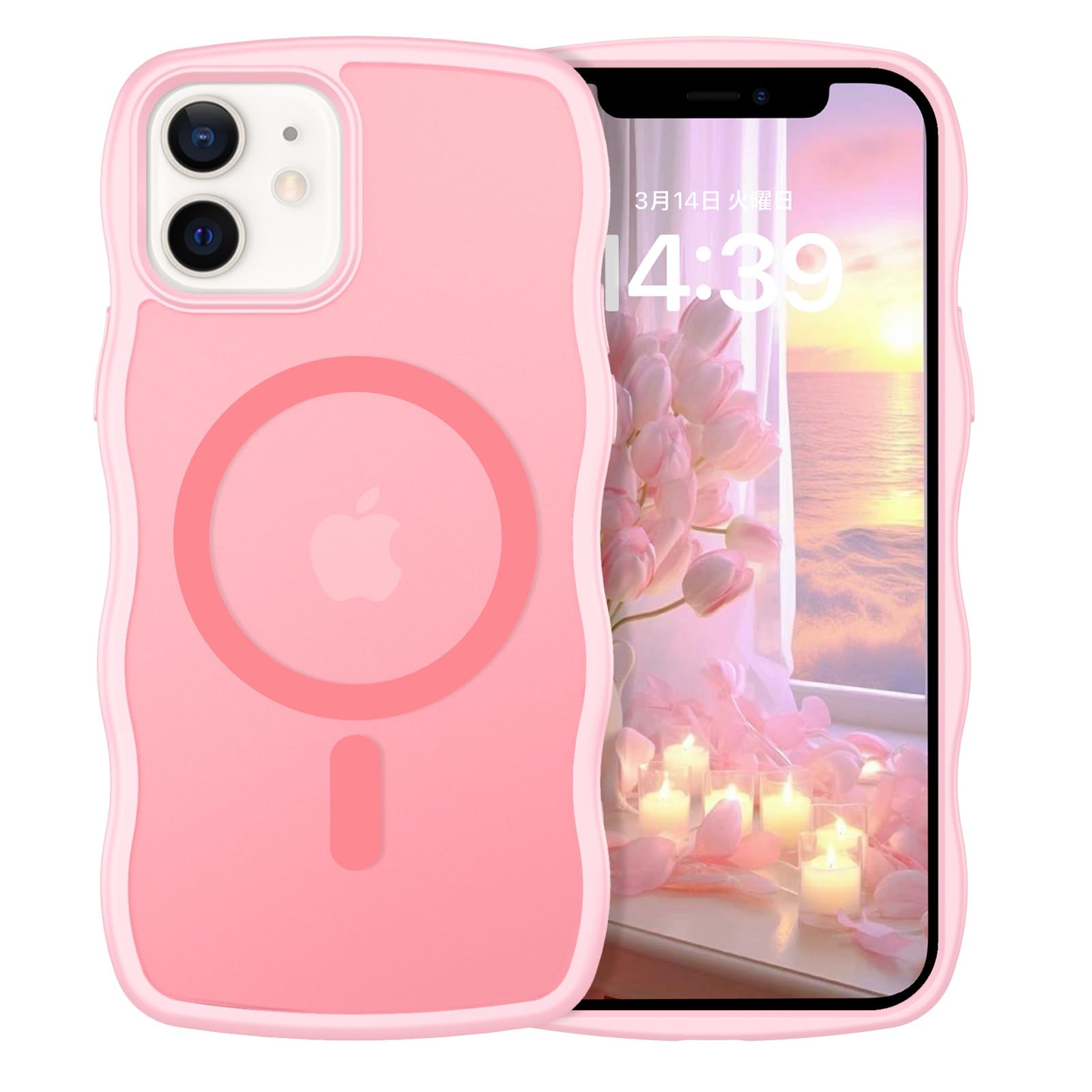 Amazon.co.jp: DOMAVER iPhone 12 Mini ケース MagSafe対応 ウェーブ