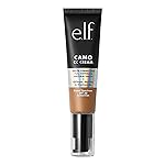 e.l.f. Camo CC Cream, Color Correcting Medium-To-Full Coverage Foundation with SPF 30, Deep 510 C, 1.05 Oz (30g)
