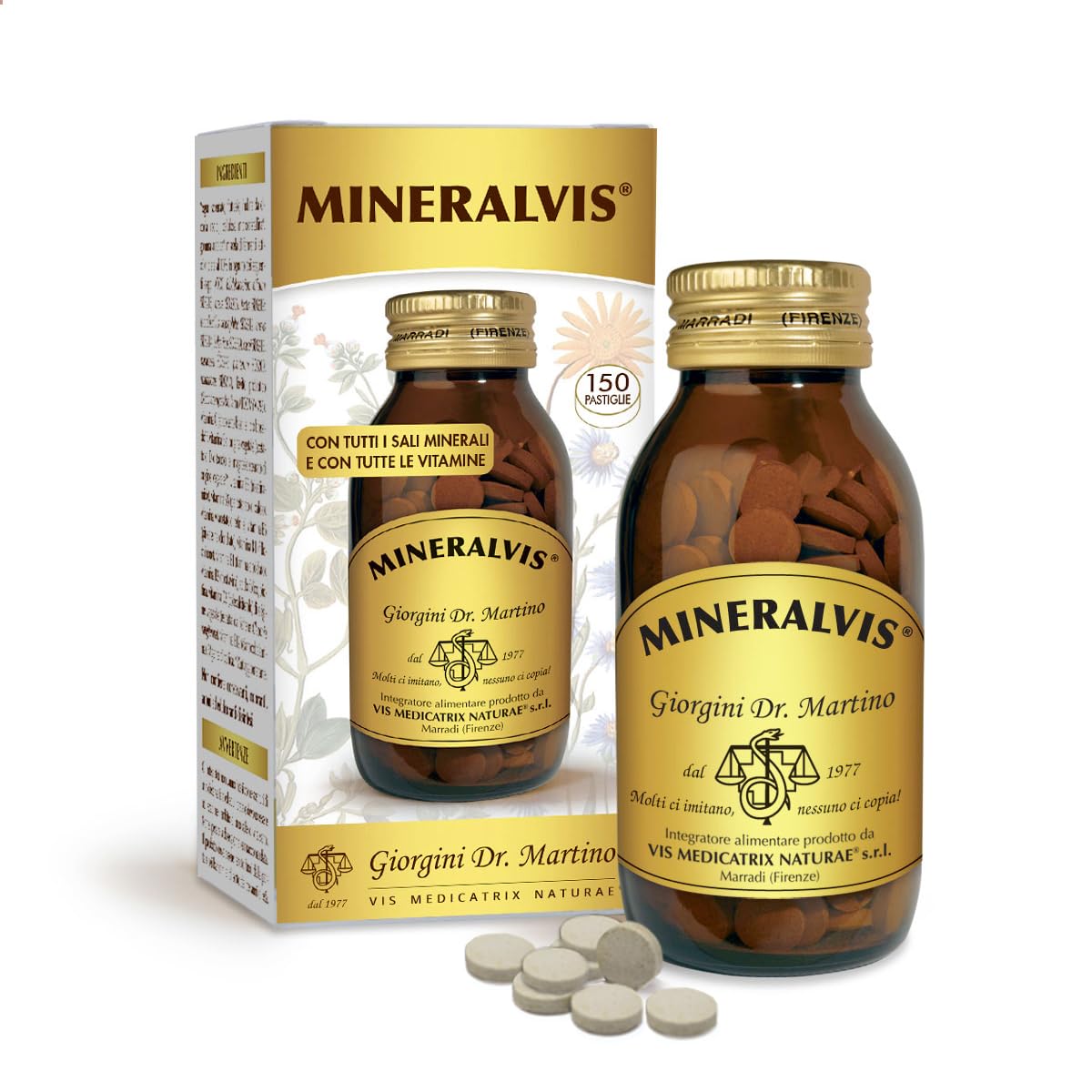 MINERALVIS pastiglie - 90 g (integratore multivitaminico e multiminerale completo)