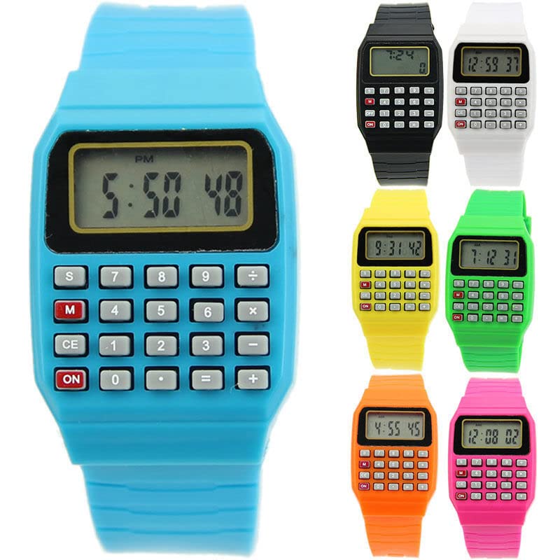 Image of brown leaf Kids Favourite Led Band Kids Rakhi with Beautiful Gift Calculator Watches Bracelet for Brother and Sister for Raksha bandhan