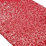 ShinyBeauty 12x72-Inch Rectangle-Red-Sequin Table Runner- for Wedding/Party/Decor 12x72-Inch Christmas Table Runner Red Runner for Tables Bridal Shower Table Runner for Reception