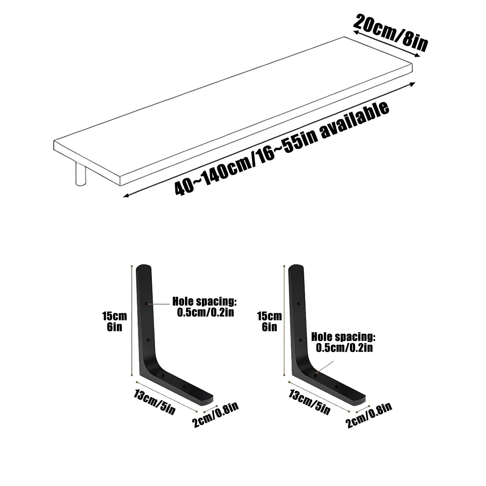 Mensola rettangolare in legno per termosifone con staffa triangolare, soluzione portaoggetti da parete per soggiorno o cucina, funzionale ed elegante decorazione per la casa