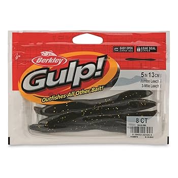 Amazon | (13cm , 3-Mile Leech) - Berkley Gulp Jumbo Leeches