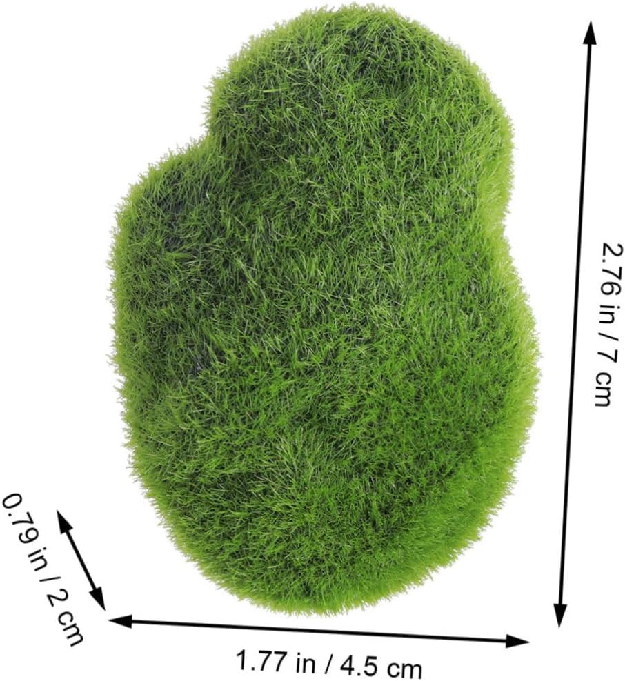 SEWOART 3pcs Artificial Moss Stones Balls Moss Cover for Floral Arrangements Vases Fillers Realistic Garden Decor s