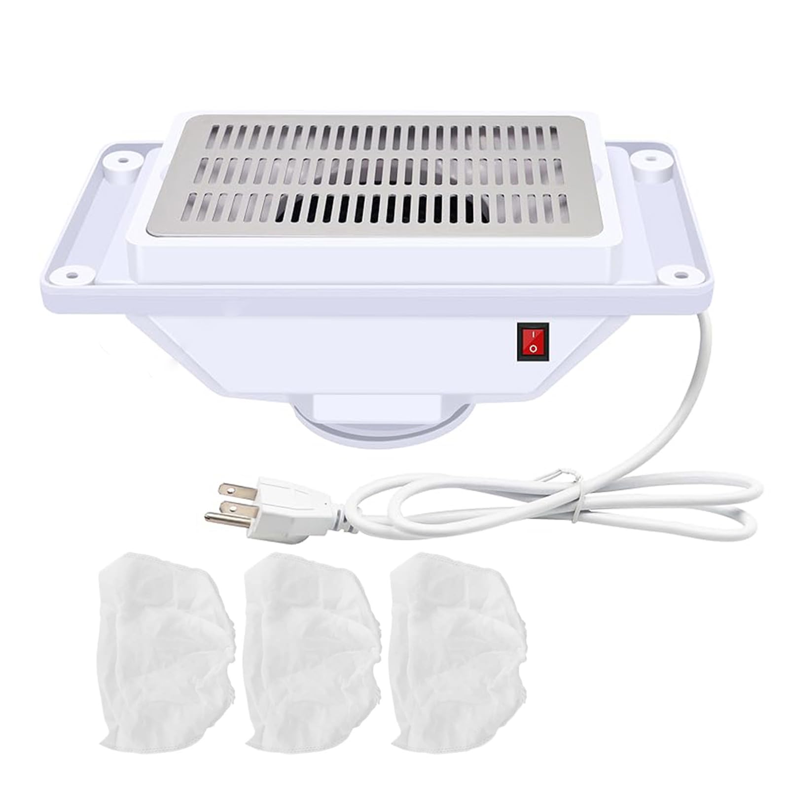 Photo 1 of 13-Watt Powerful Table Nail Dust Collector, High-Efficiency Vacuum Suction System for Acrylic Gel Nail Polishing, Manicure Tool Featuring Dust Bag for Salon & Home Use