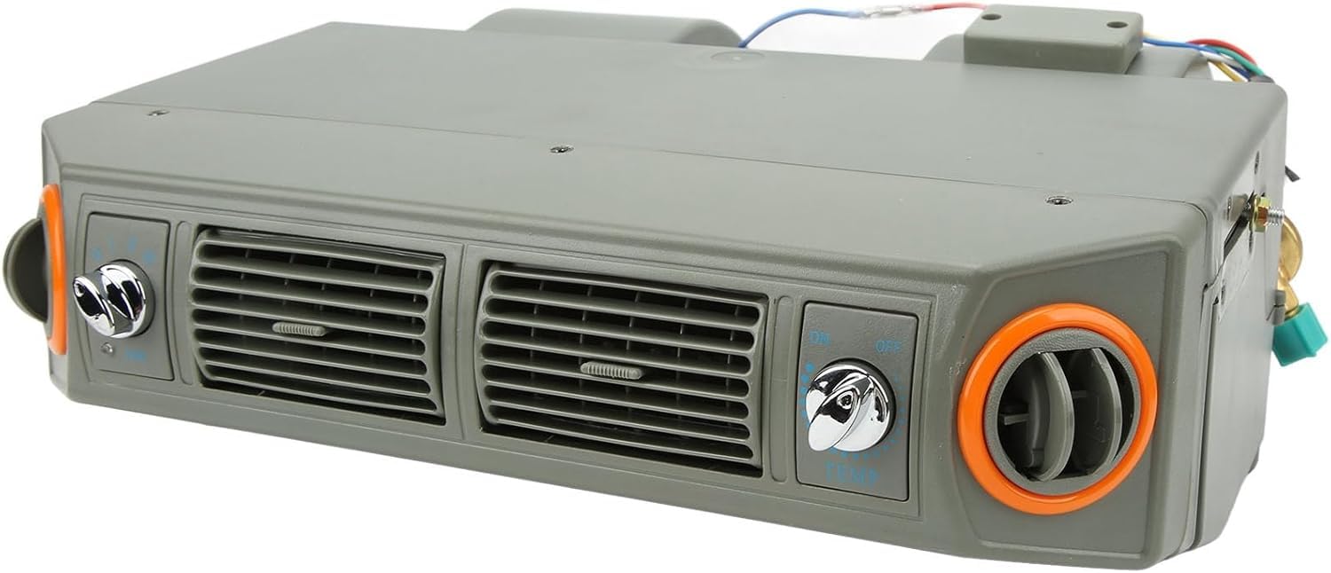 XAXEURLKJ 12v Under Dash Air Conditioner Evaporator Assembly - 3 Speed Temperature Control For Car, Truck, Rv, Camper - Efficient Cooling Solution 12V