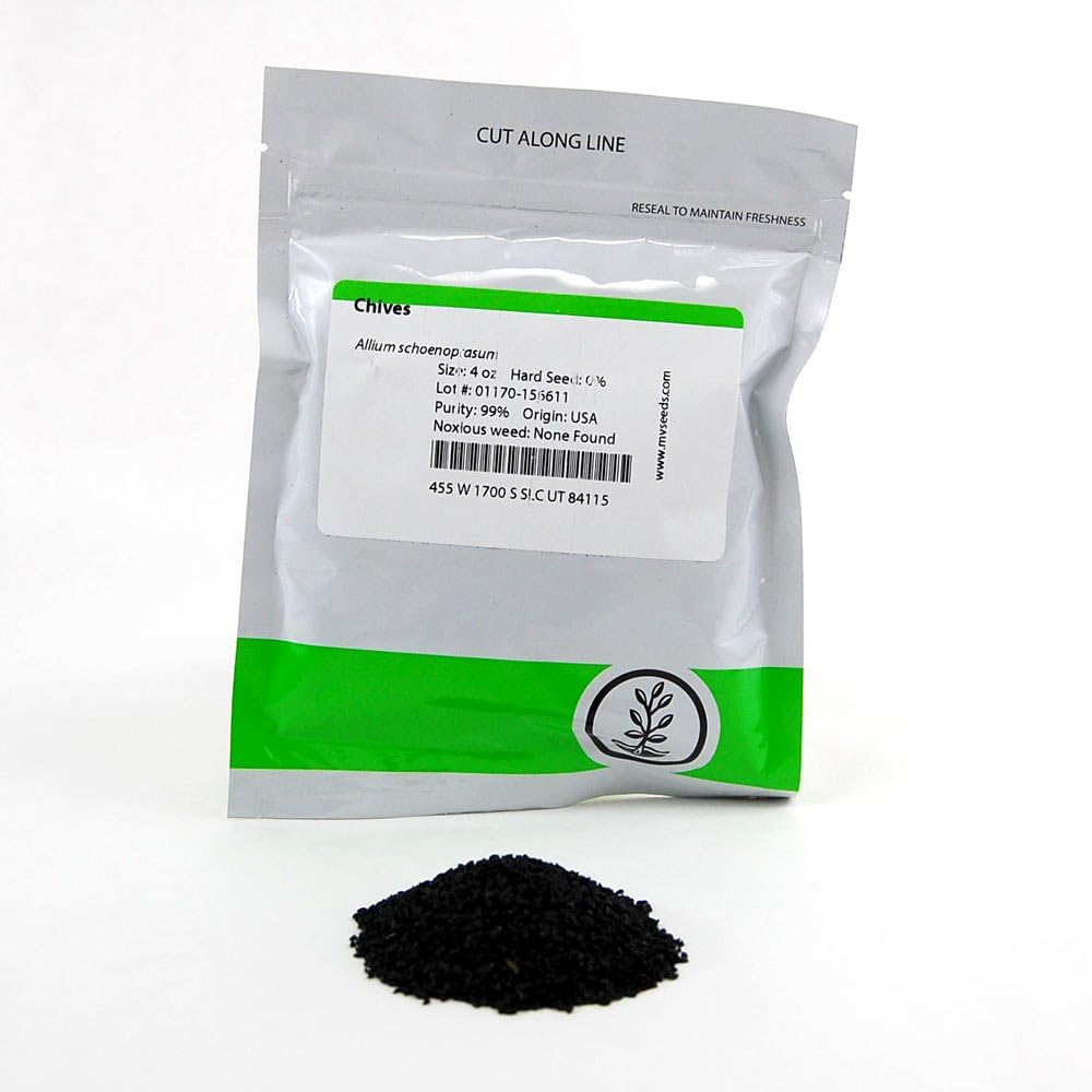 Chives Microgreens Seeds: 4 Oz - Non-GMO, Vegetable Garden & Micro Herb Seeds