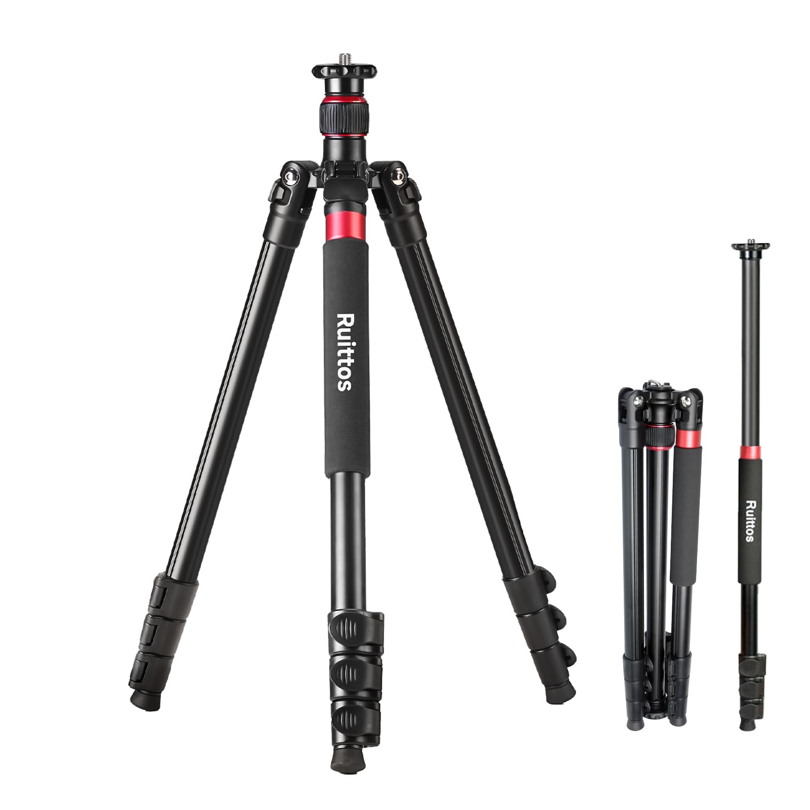 Camera Tripod, 70" Video Tripod Without Head, Aluminum Heavy Duty Tripod with Carry Bag, Professional Camera Tripods &amp; Monopods, Compatible with Canon, Sony, DSLR, Camcorder 33lbs (TM70)
