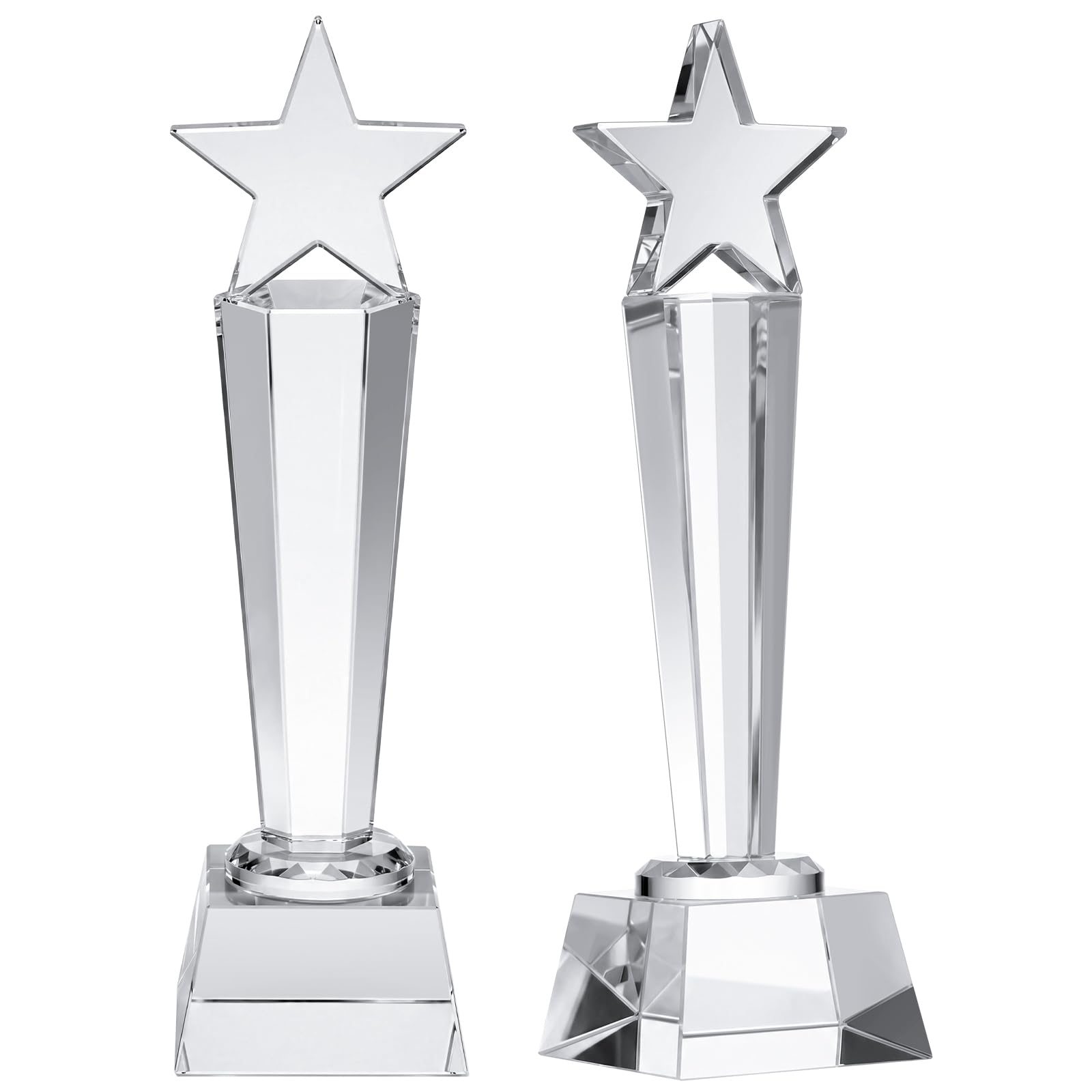 Amazon.com: Meooeck 2 Pcs Crystal Glass Trophy 9x2.8'' Tournament