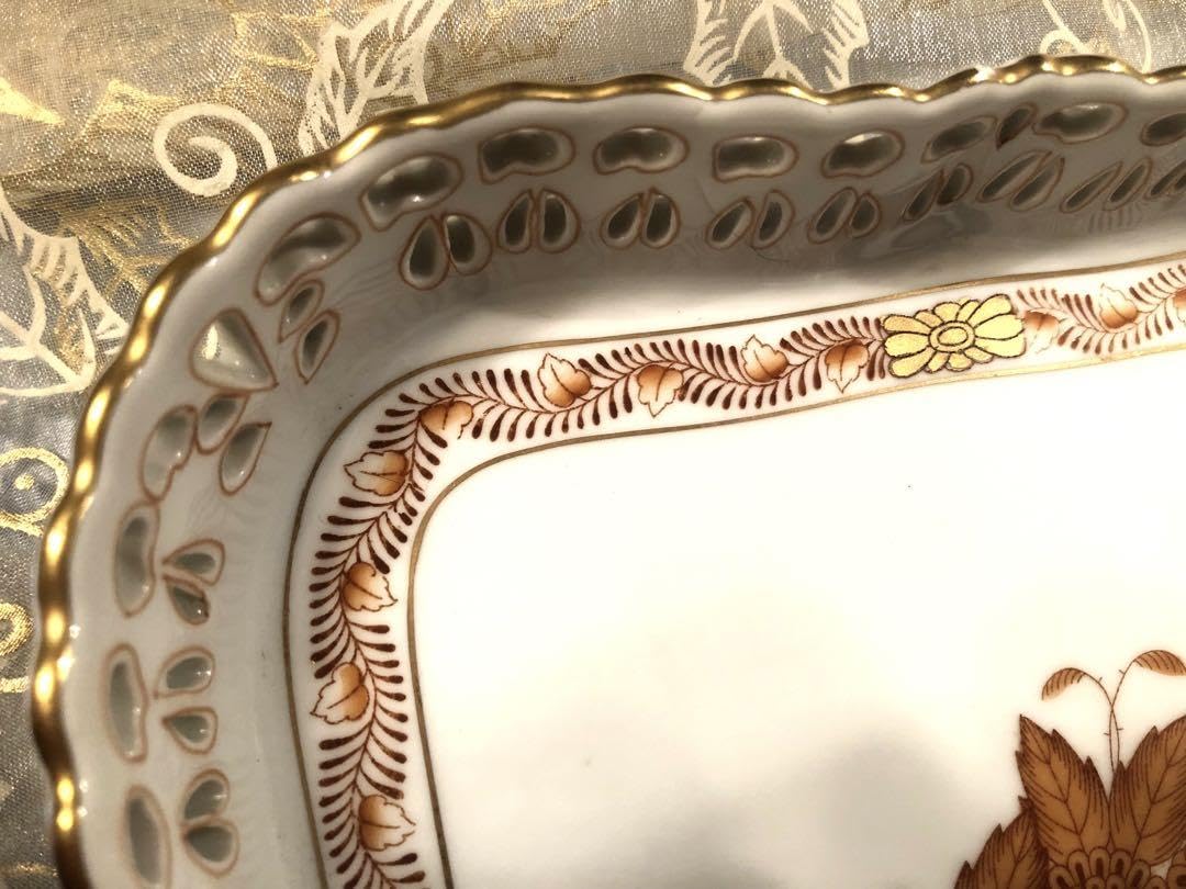 値下！【美品】HEREND ヘレンド レース スクエア プレート 【公式通販】