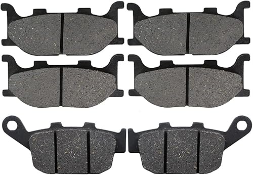 Miniatura 4 de Para Yamaha XJ6 XJ6N XJ6F XJ6S Diversion 600 2009-2013 FZ6R FZ-6R 2009-2010 Motocicleta Pastillas de Freno Delanteras y Traseras Kit Semi Metálico