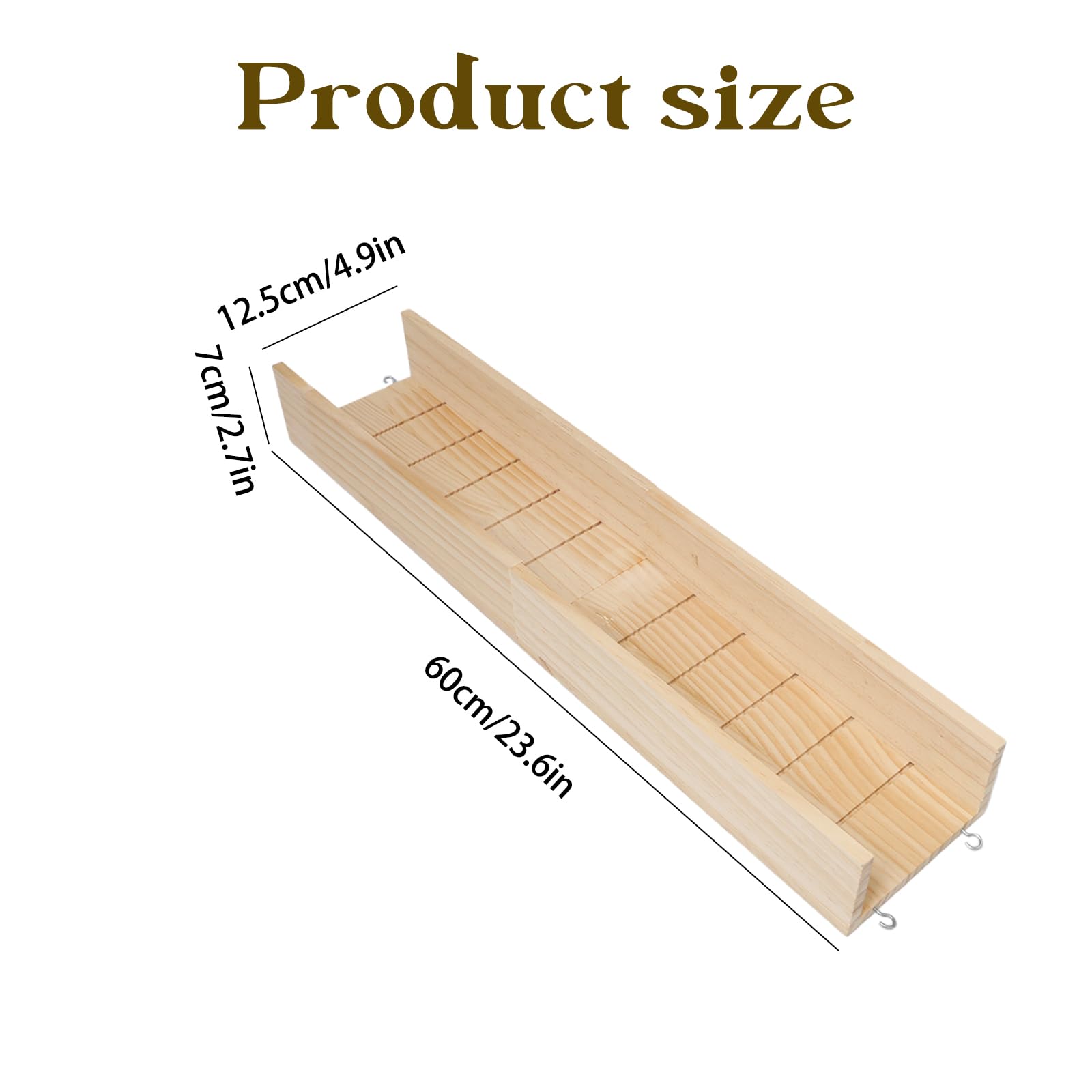 Rampa dla królików, 60 cm, drewniany most dla gryzoni, dla świnek morskich, wiszący most dla chomików, chomików, szczurów, szynszyli i wiewiórek
