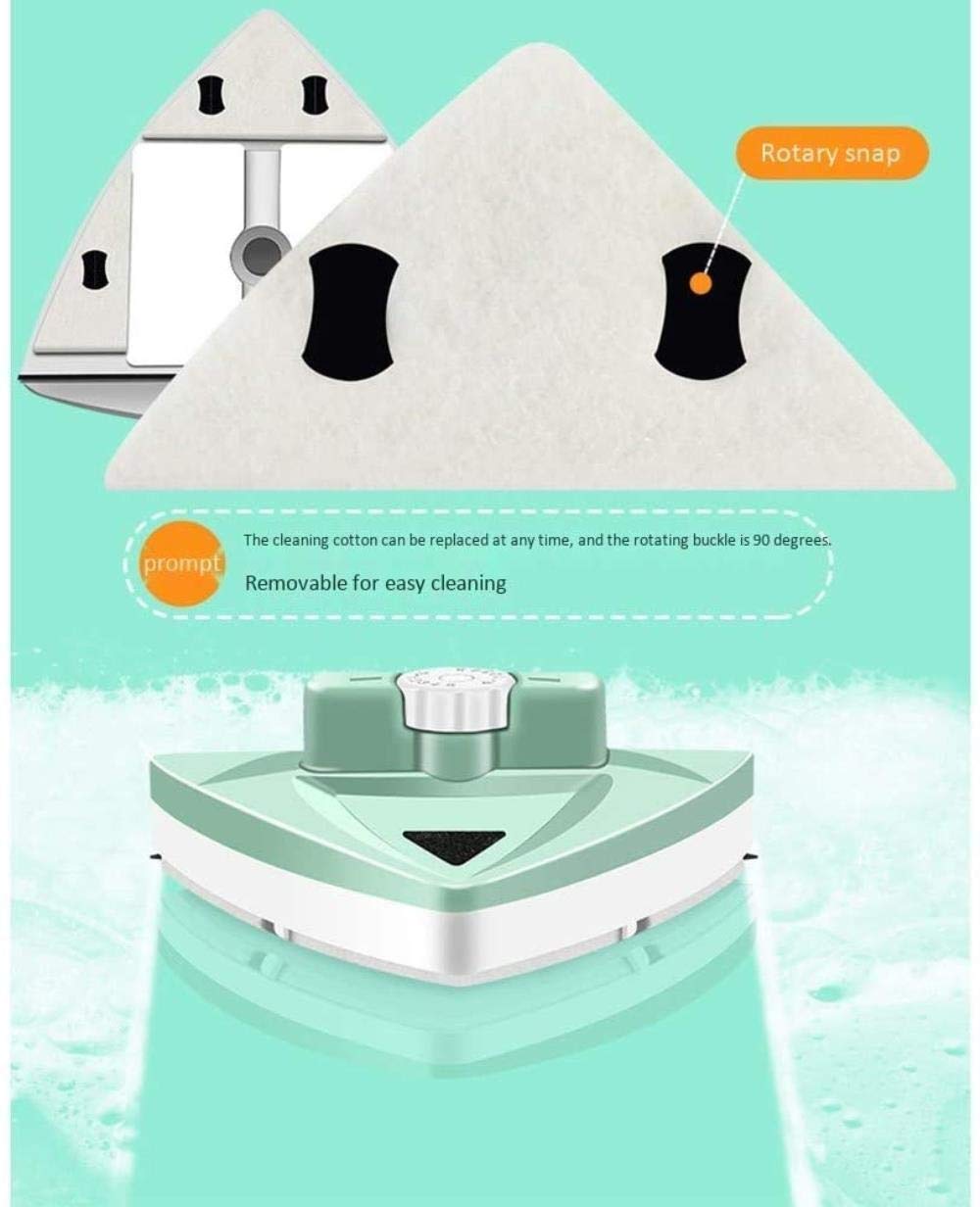 Diseño de triángulo magnético Ajustable de 5 velocidades Limpiador de Ventanas magnéticas de Doble Cara, con Soporte de Aislamiento magnético/de Mango portátil Limpiador de Cristal magnético, ve