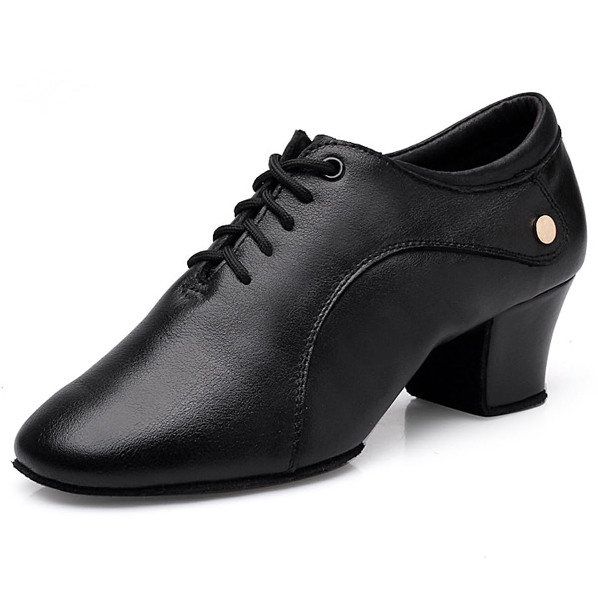 Zapatos de Baile Latino para Mujer Ligero Flexible Cerrados Zapatos de Moderno salón Salsa Chacha Tango 5cm Tacón